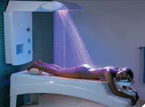 douche vichy / d'hydromassage / plastique / horizontale