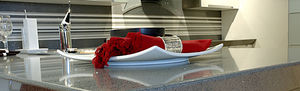plan de travail en composite quartz
