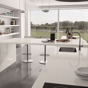 plan de travail en composite quartz