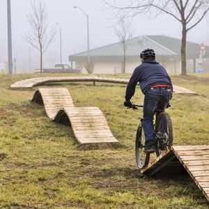 skatepark en bois