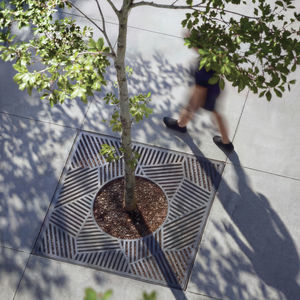 grille d'arbre circulaire