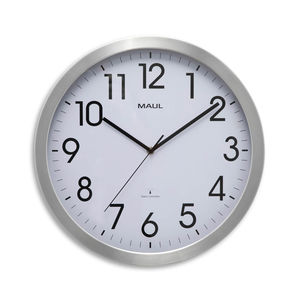 horloges contemporaines / analogiques / murales / en aluminium brossé