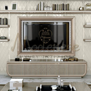 support TV sur pied contemporain