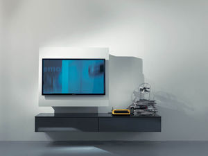 support TV mural contemporain
