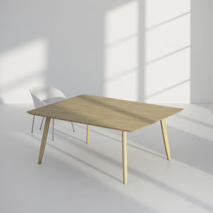 table de conférence design original / en chêne / en bois massif / en frêne