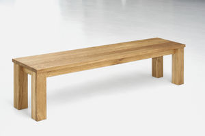 banc design scandinave / en chêne / en bois massif / en noyer