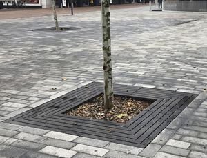 grille d'arbre carrée