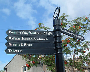 plaque signalétique d'orientation