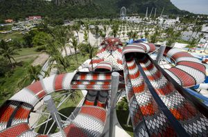 toboggan tournant
