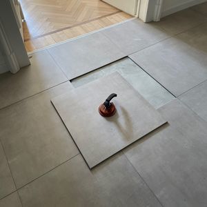 plancher technique en grès cérame