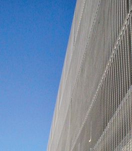 toile métallique tissée pour façade / de garde-corps / pour couverture / en acier inoxydable