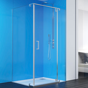 paroi de douche pivotante