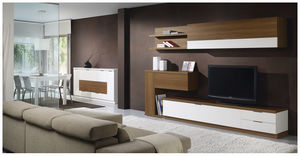 ensemble TV mural contemporain