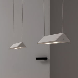 suspension / contemporaine / en aluminium / en opale