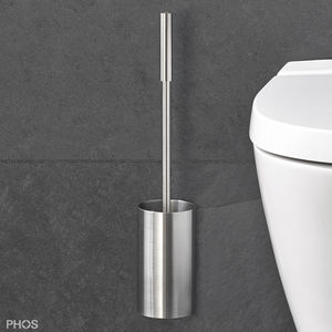 brosse de toilettes en acier inoxydable brossé