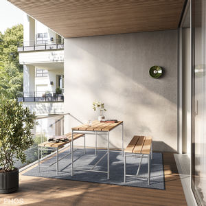 ensemble table et bancs contemporain