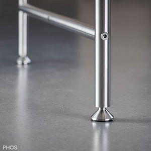 pied de table en acier inoxydable 1