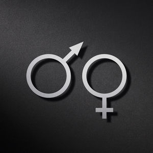 pictogramme de porte en acier inoxydable 1