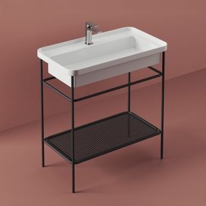 console pour lavabo en métal 1