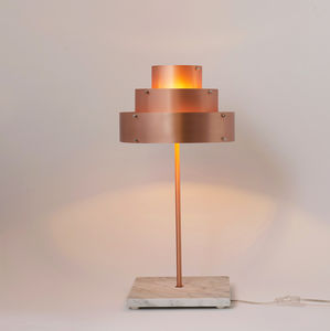 lampe de table / contemporaine / en cuivre / en marbre