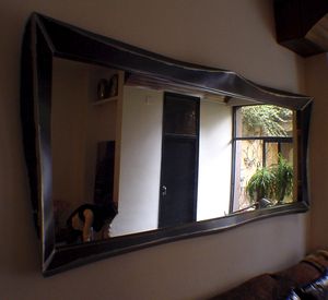 miroir mural / suspendu / de salon / de style industriel