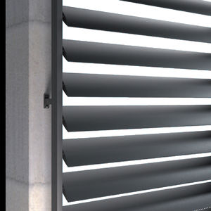 brise-soleil en aluminium / pour façade / vertical