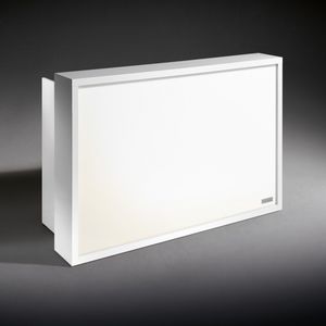 banque d'accueil stratifiée / en cuir / en Plexiglas® / lumineuse