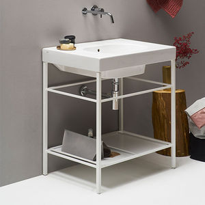 console pour lavabo en métal 1