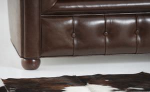 méridienne chesterfield / en cuir