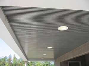 faux-plafond en métal / en panneaux / perforé