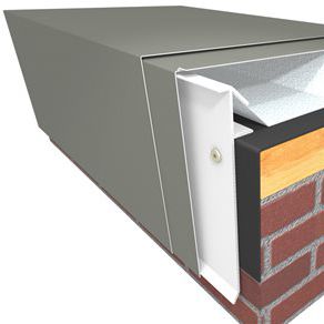 profilé de finition en aluminium / pour façade