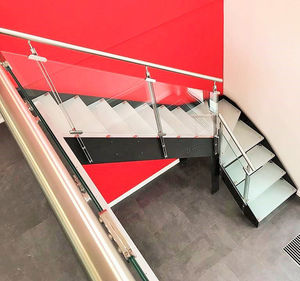 escalier quart tournant