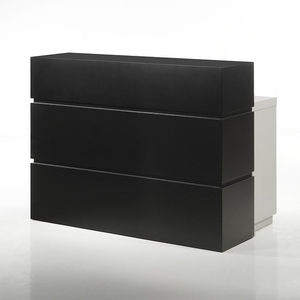 banque d'accueil en bois