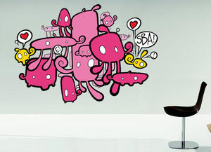 sticker mural repositionnable / pour enfant / en vinyle