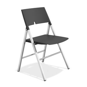 chaise visiteur contemporaine / pliante / en plastique