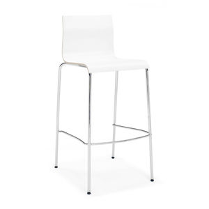 chaise de bar contemporaine / tapissée / en hêtre / professionnelle
