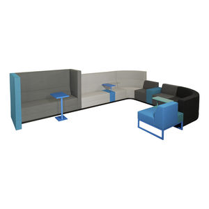 banquette modulable / contemporaine / en tissu / professionnelle