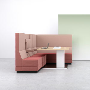 banquette modulable / contemporaine / en tissu / pour bureau