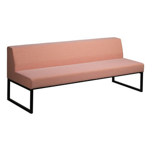 banquette contemporaine / en tissu / en acier à revêtement par poudre / professionnelle