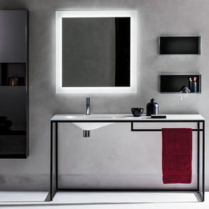 console pour lavabo en métal