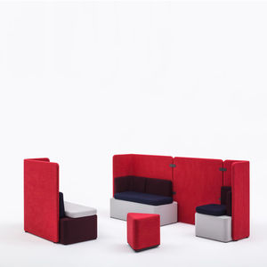 canapé modulable / d'angle / contemporain / en tissu