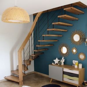 escalier quart tournant