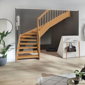 escalier demi-tournant