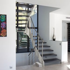 escalier quart tournant