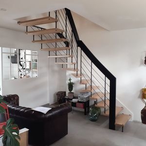 escalier quart tournant