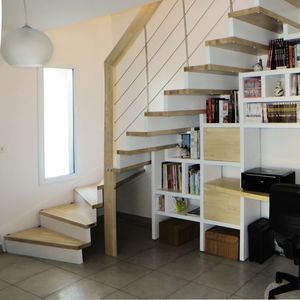 escalier demi-tournant