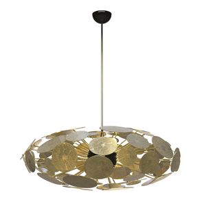 suspension / design original / en aluminium / dorée