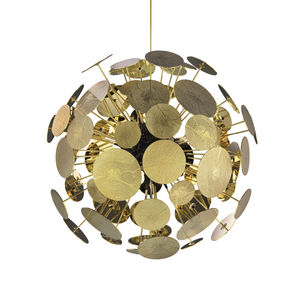 suspension / design original / en aluminium / dorée