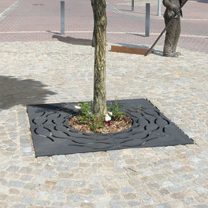 grille d'arbre carrée / ronde / en fonte