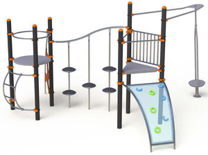 structure de jeu pour collectivité / en acier / en inox / modulaire